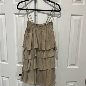 Layered Tan Dress